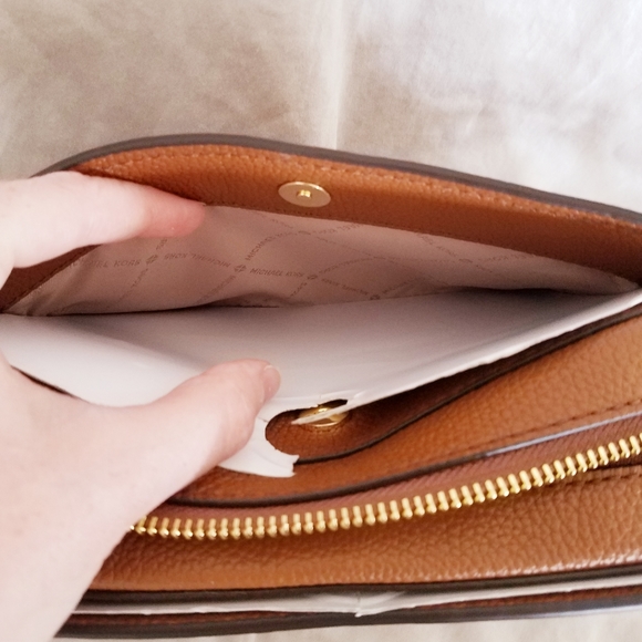 Michael Kors Brown Leather Crossbody - Picture 6 of 11